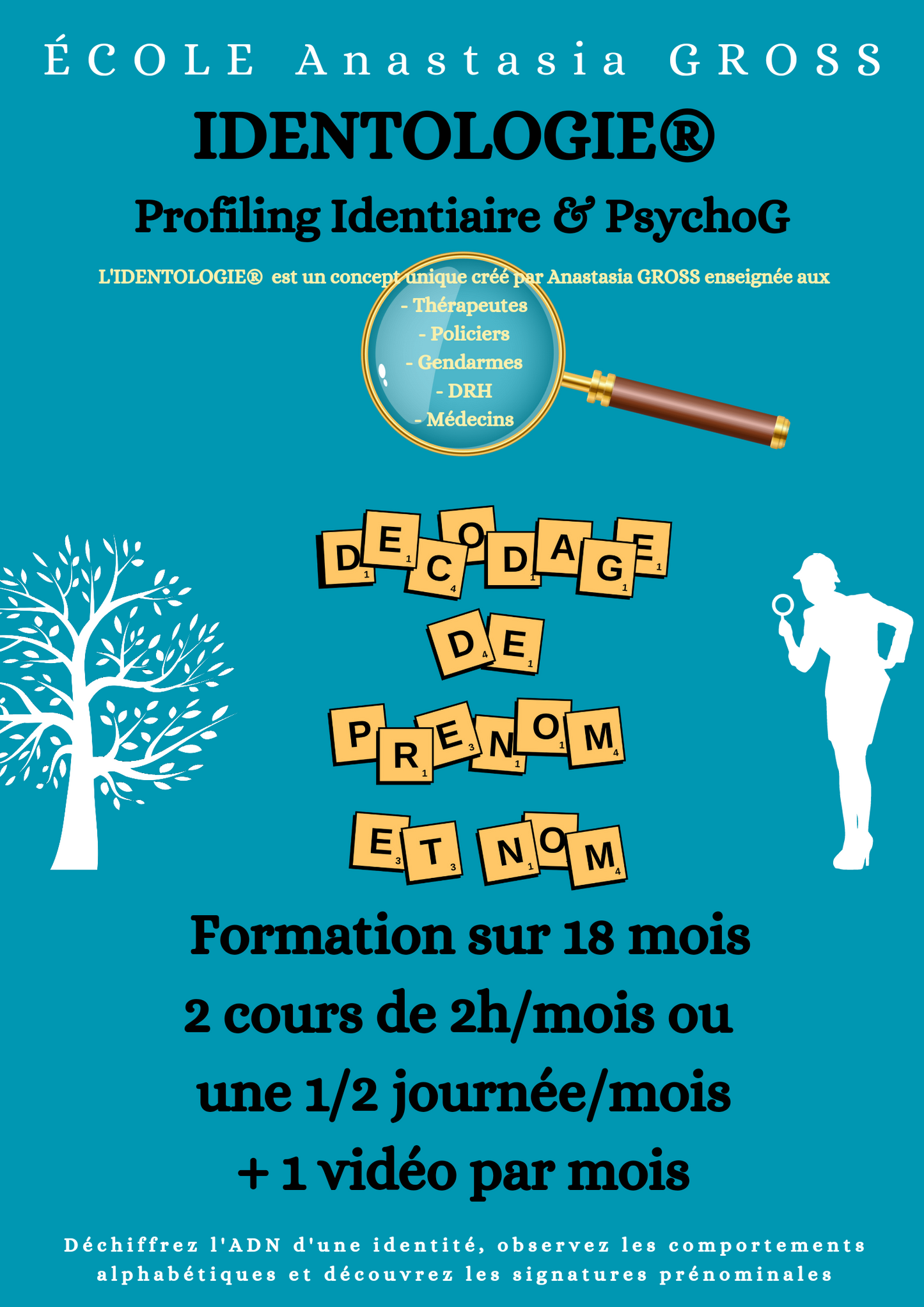 Formation en IDENTOLOGIE® Master - Profiling Psychique Approfondi et Exploration Généalogique
