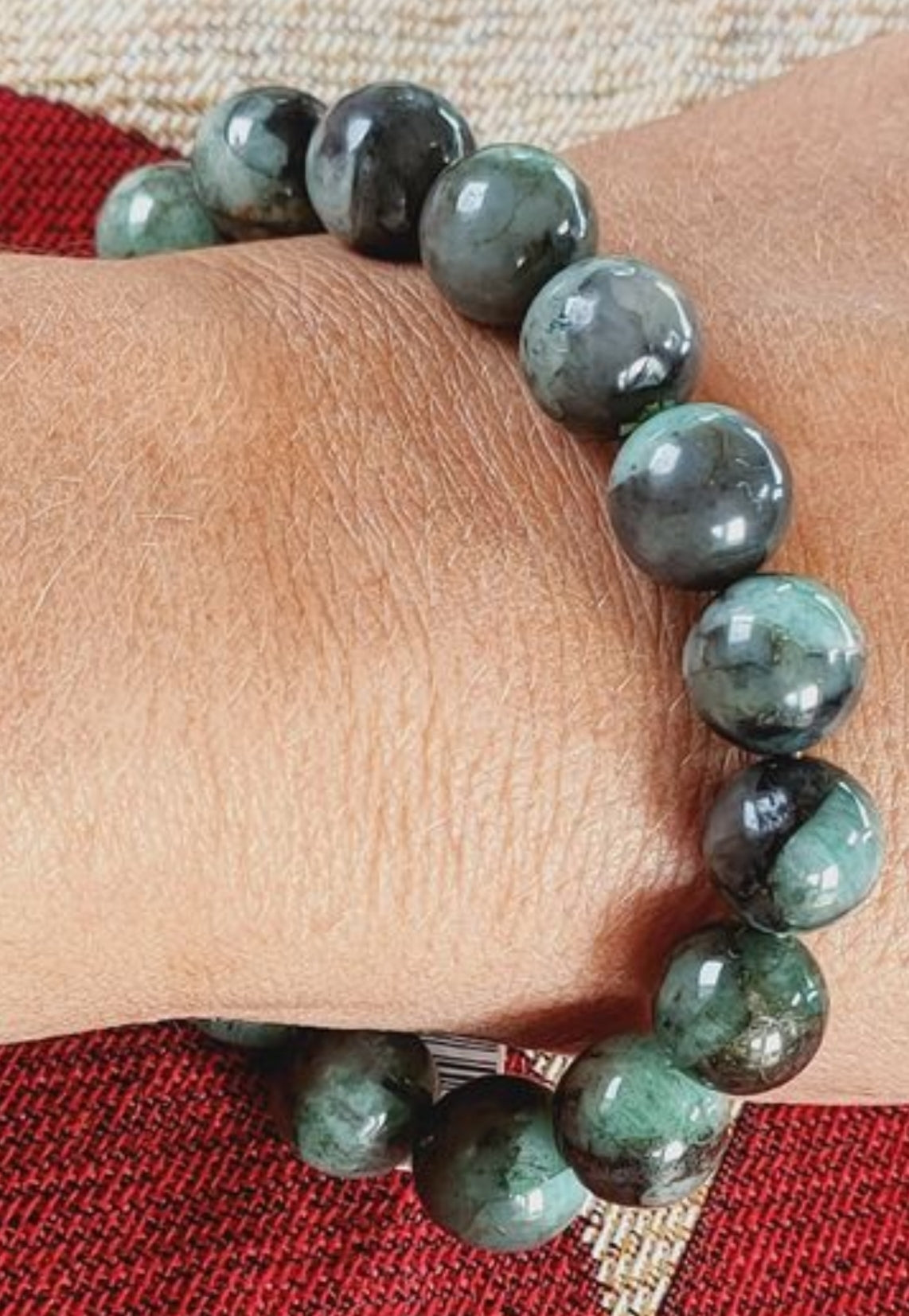 1 bracelet en Émeraude grade A