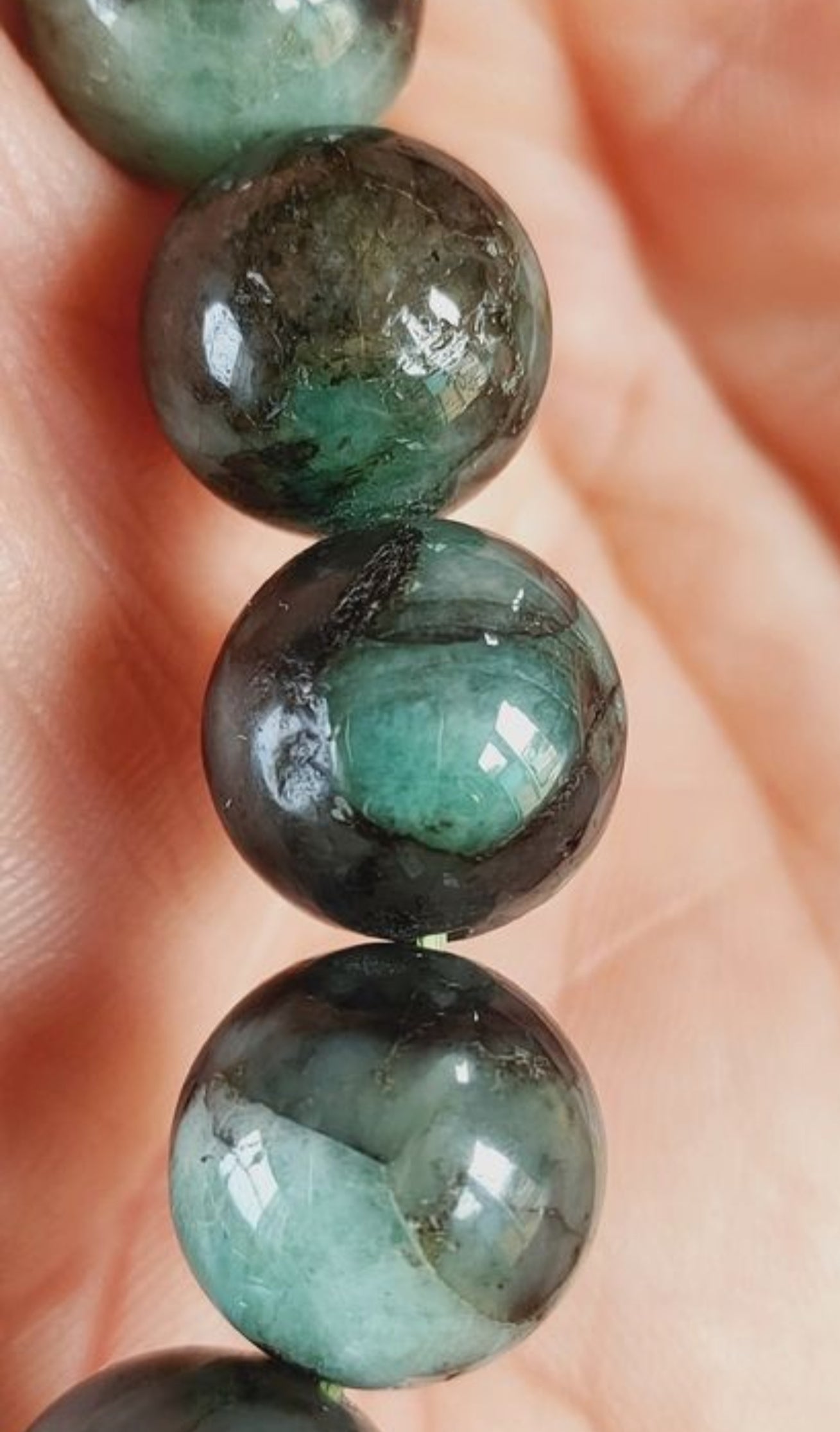 1 bracelet en Émeraude grade A