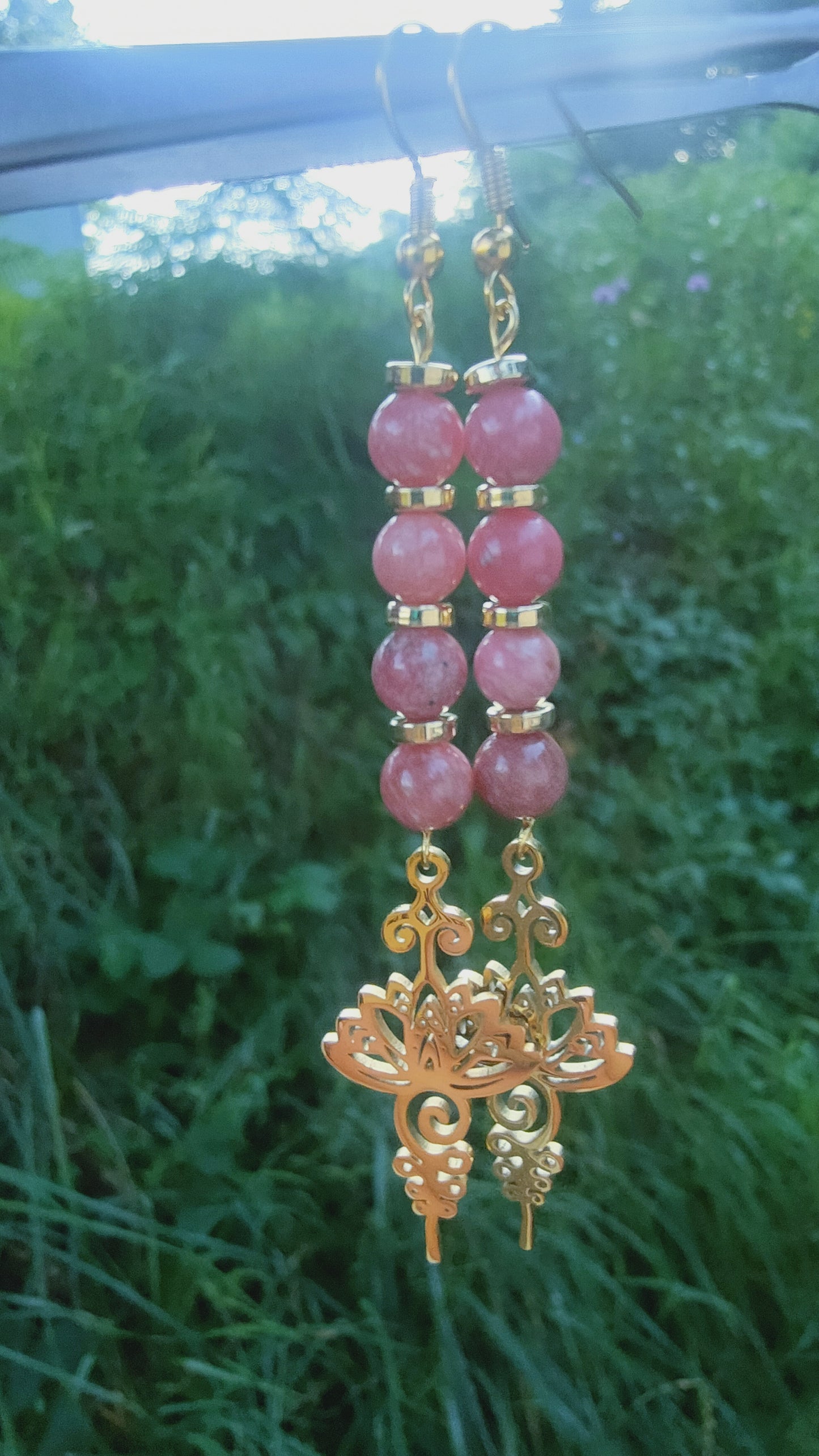 Boucles d'oreille en Thulite