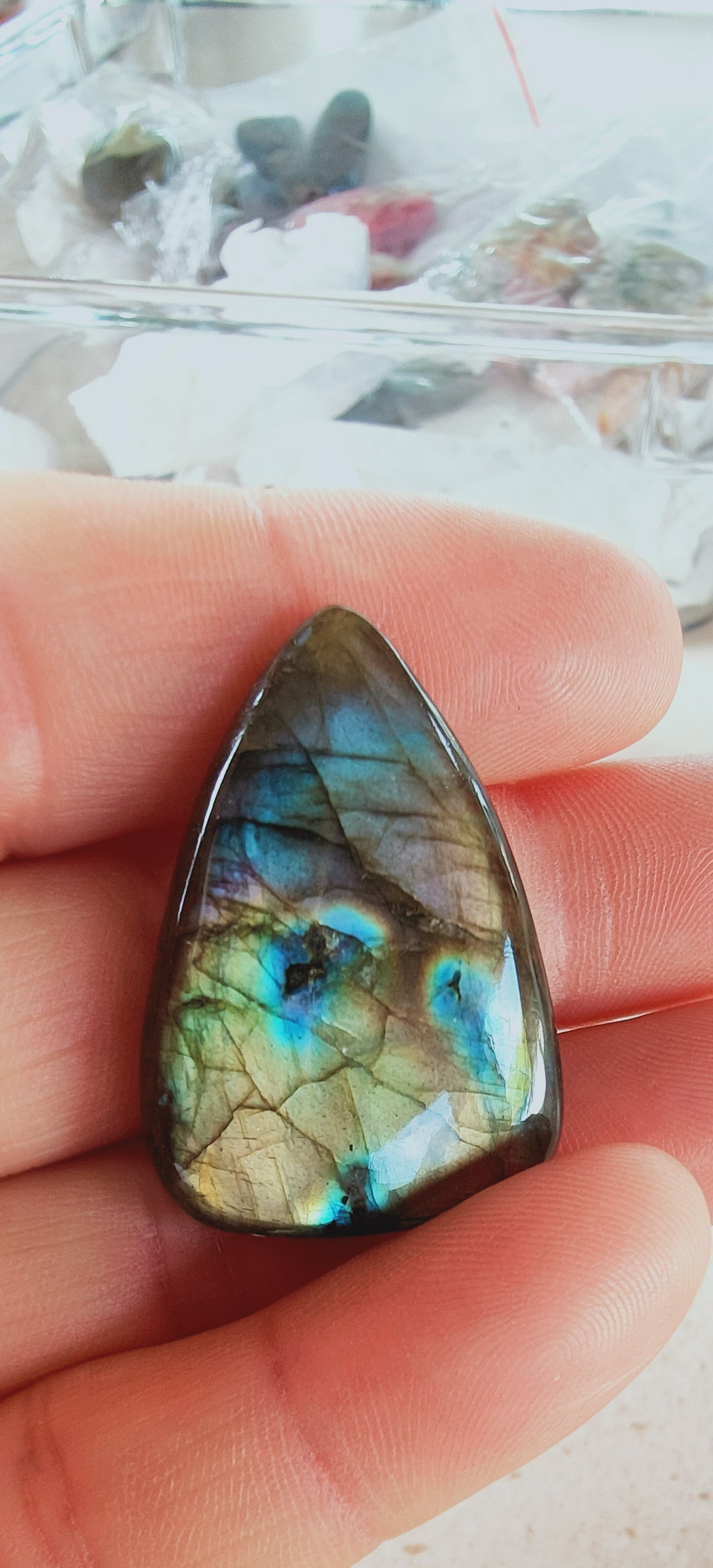 1 cabochon en Labradorite pour la création