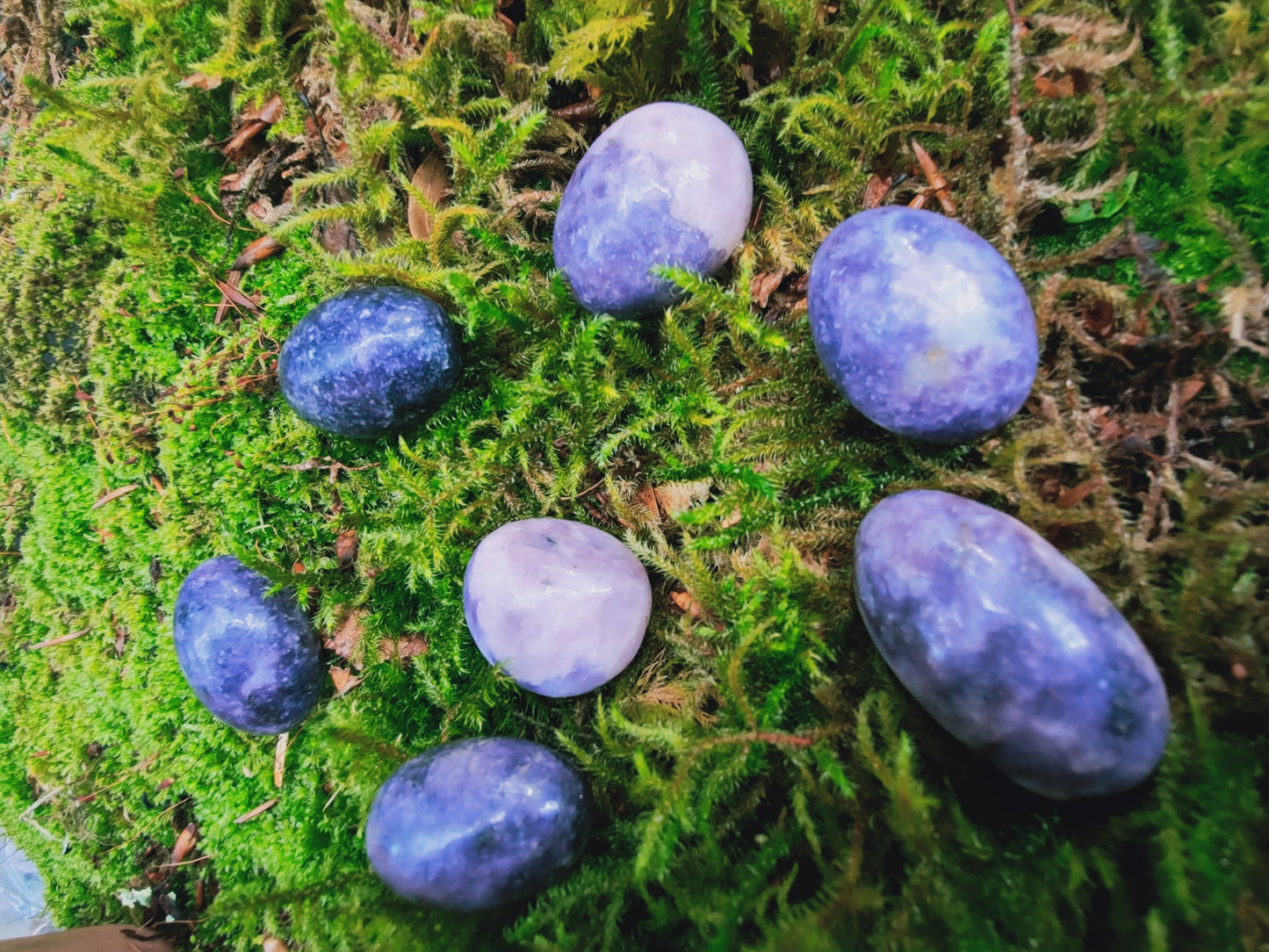 Lépidolite - Pierre roulée - Qualité A+ - Environ 30 mm