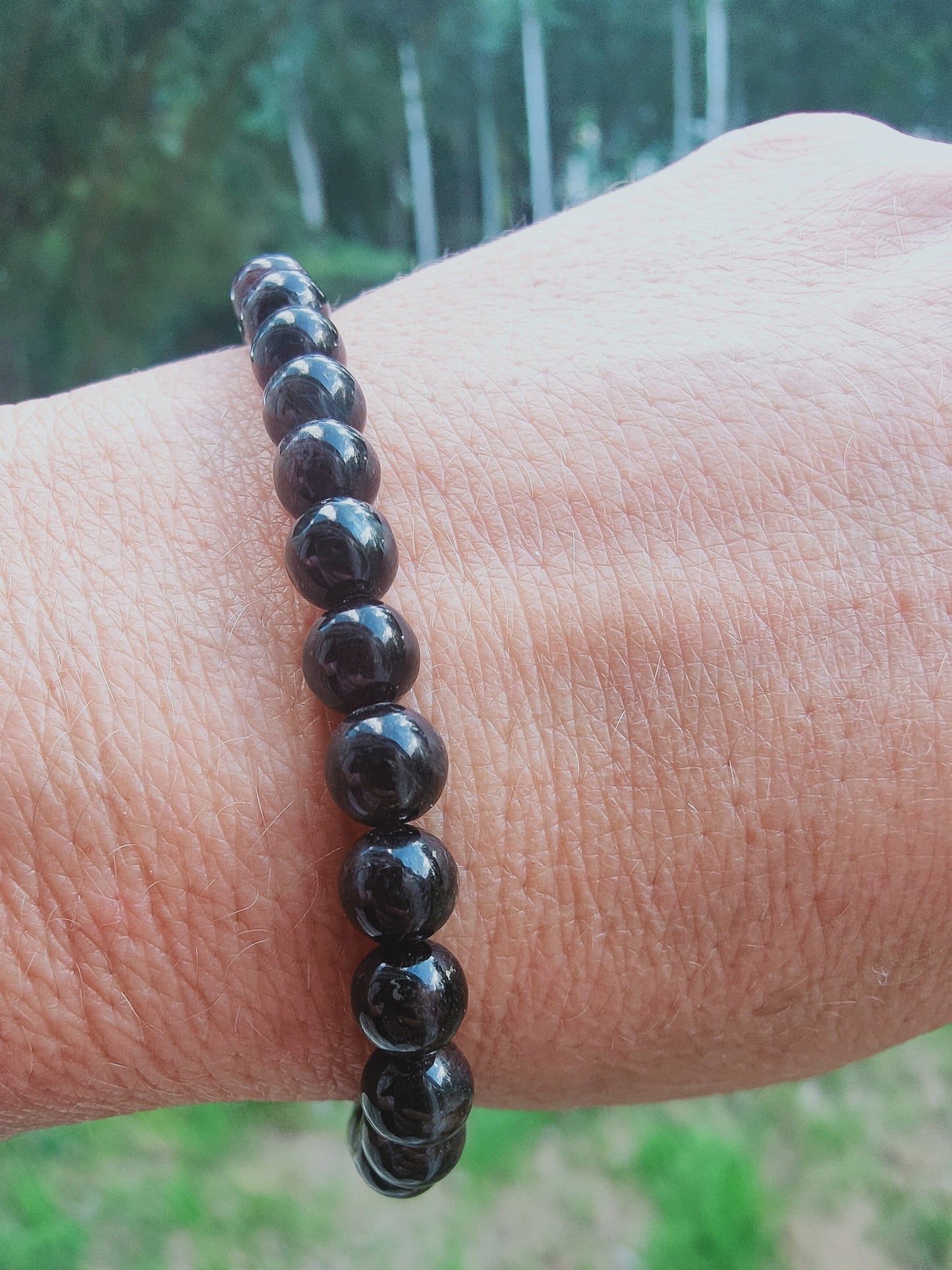 Bracelet en Amphibole - perles de 6 mm - qualité 💎💎💎💎