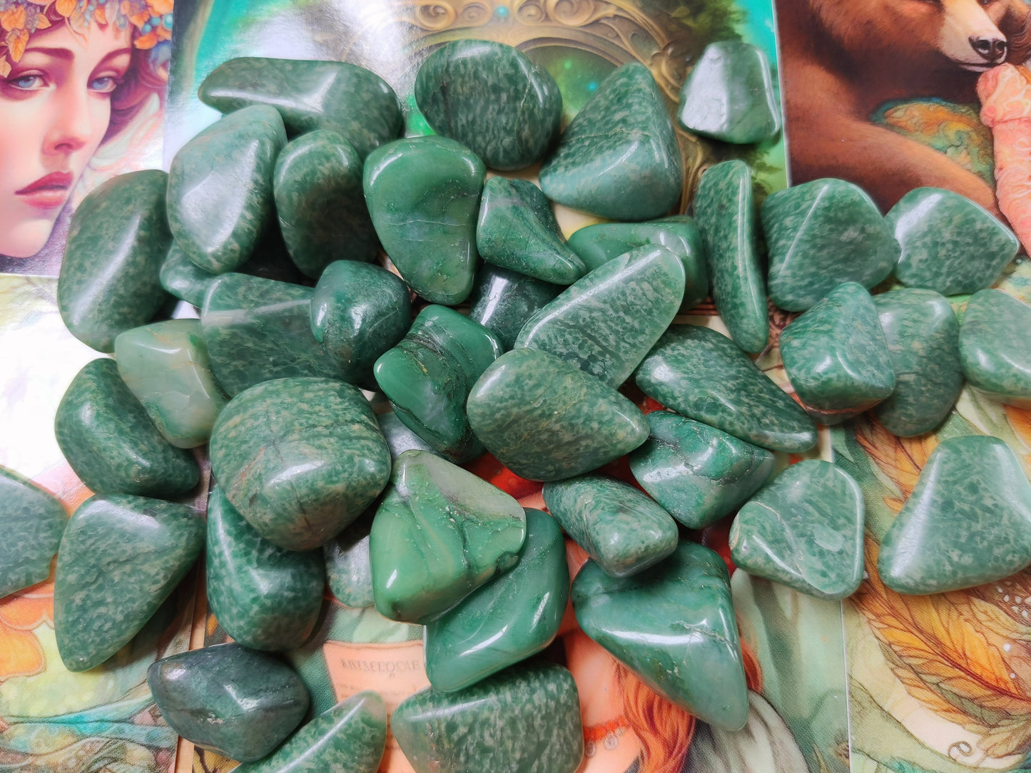 Budstone d'Afrique du Sud - Pierre roulée - Qualité A - Environ 20 mm