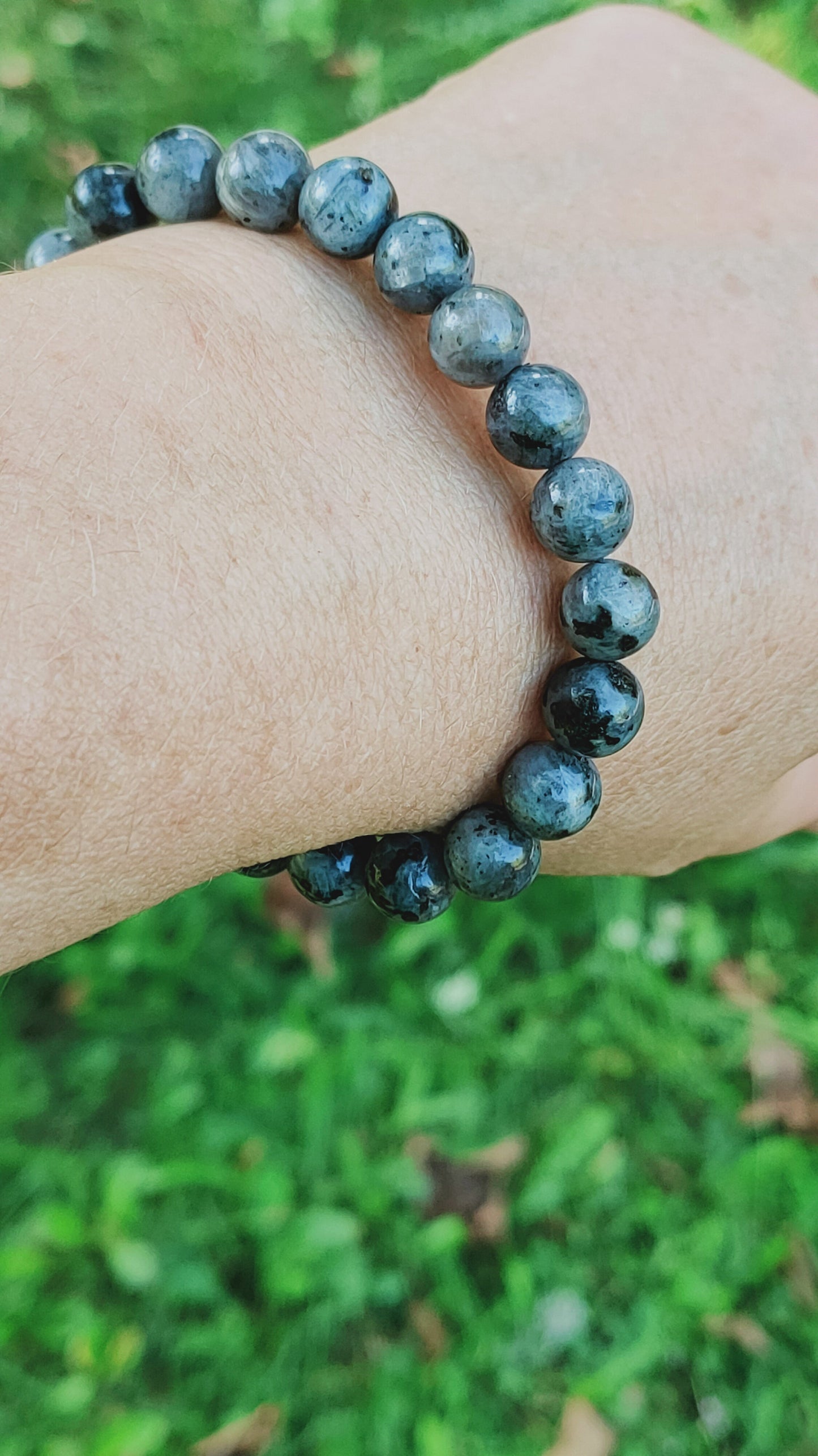 Bracelet en Larkivite - perles de 8 mm - qualité 💎💎💎