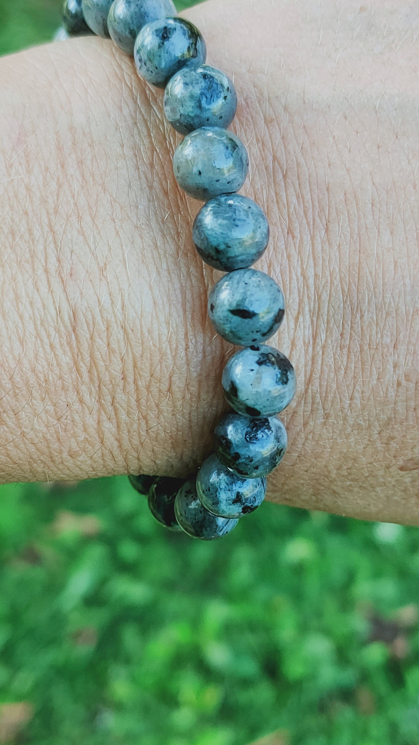 Bracelet en Larkivite - perles de 8 mm - qualité 💎💎💎