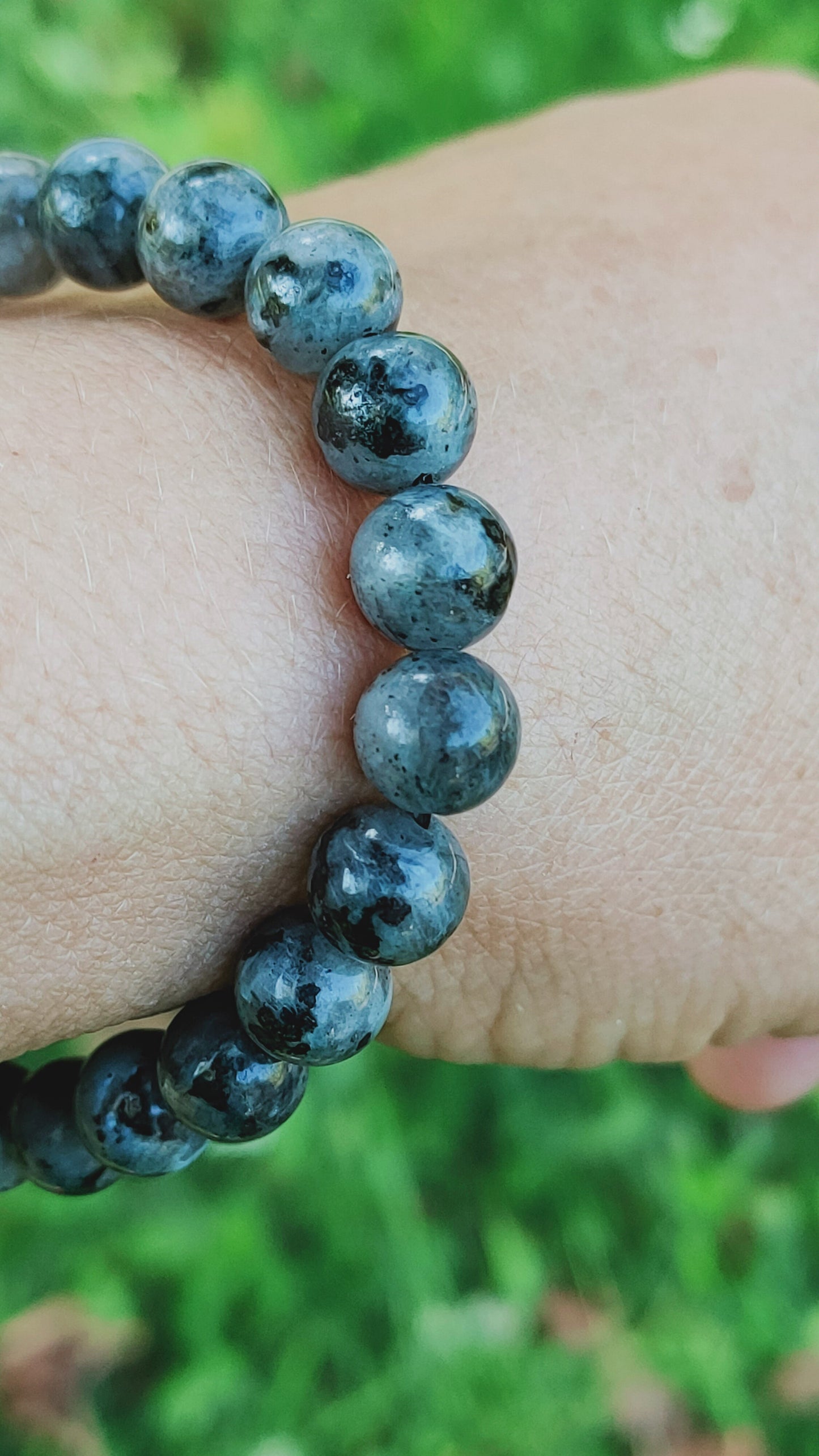 Bracelet en Larkivite - perles de 8 mm - qualité 💎💎💎