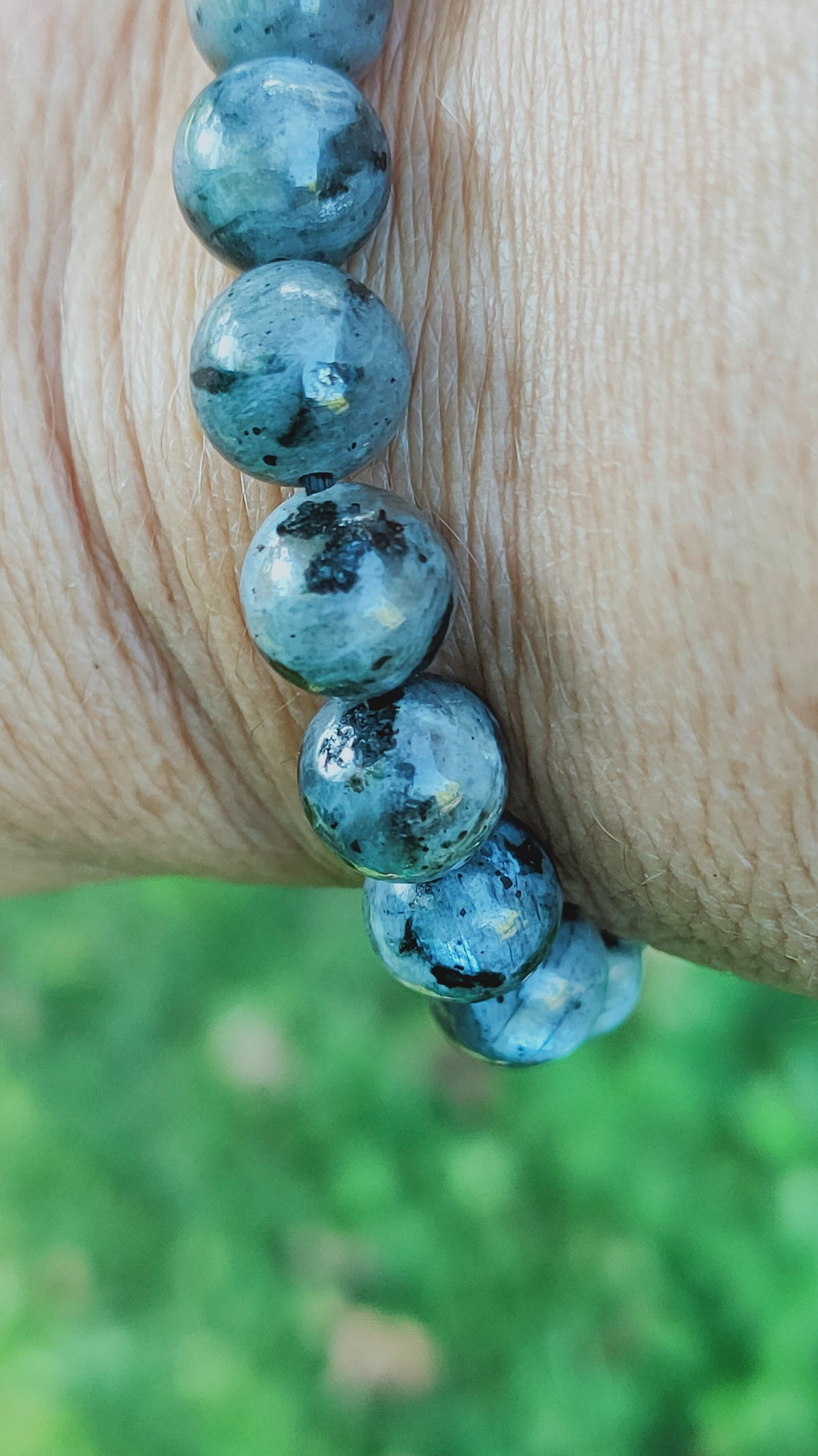 Bracelet en Larkivite - perles de 8 mm - qualité 💎💎💎