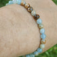 Bracelet en Calcite bleue sur Gangue - perles de 6 mm - qualité 💎💎💎💎💎
