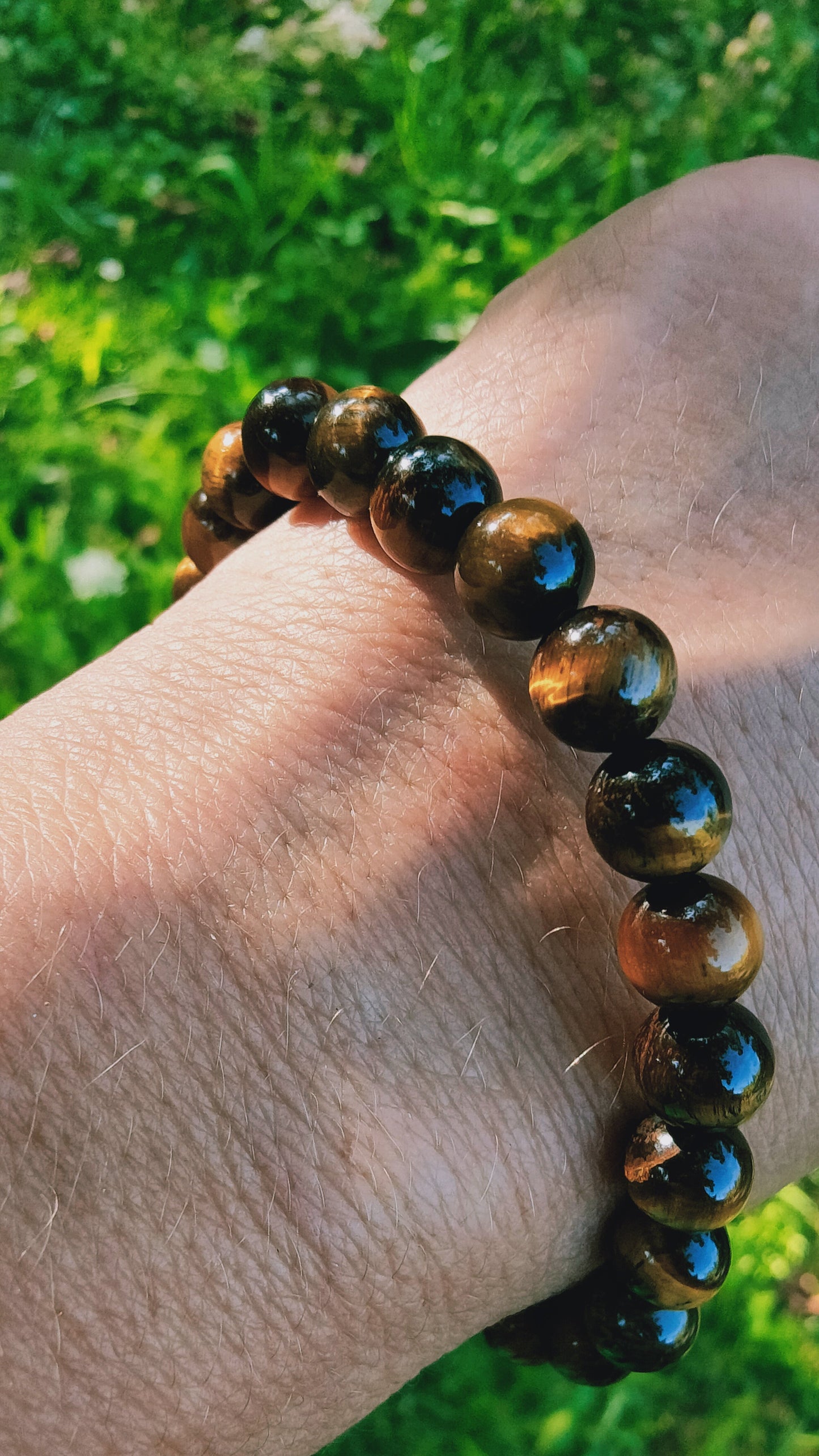 Bracelet en oeil de tigre - perles de 8 mm - grande taille - qualité 💎💎💎💎