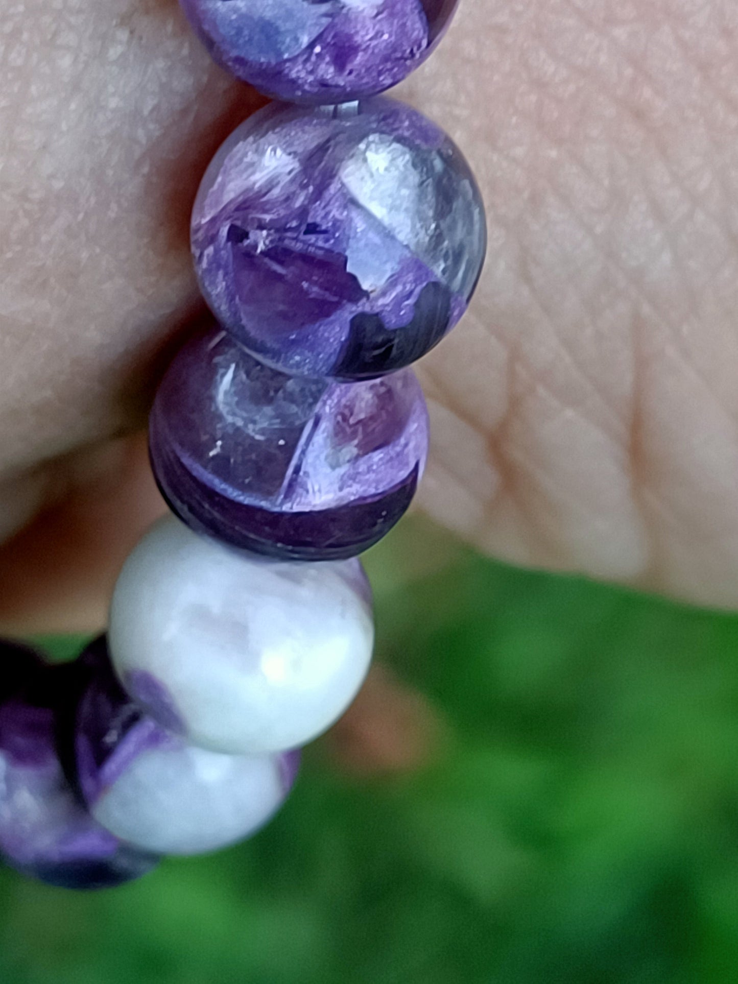 Bracelet en Charoïte - perles de 10 mm - grade à A+