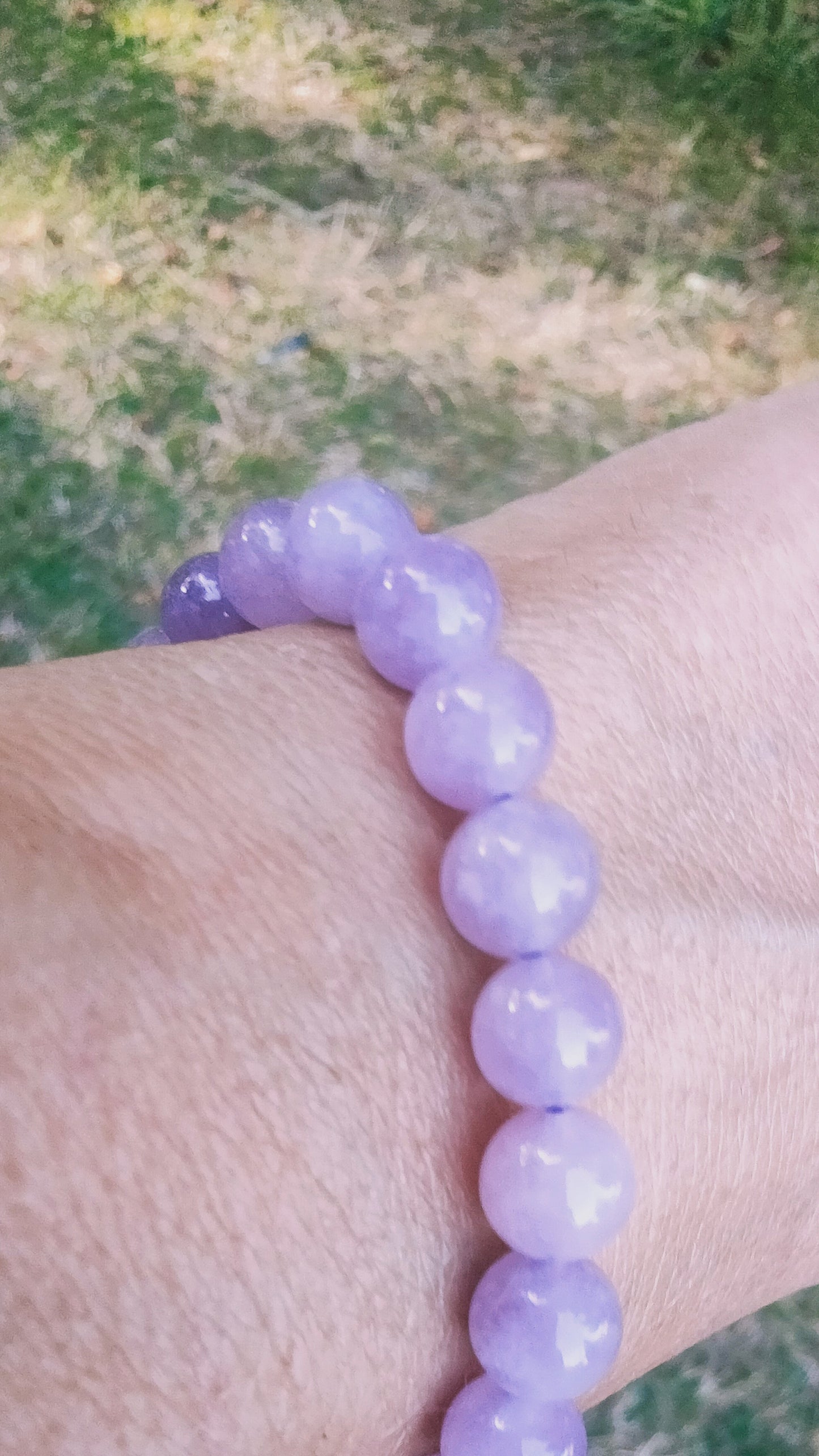 Bracelet en Améthyste lavande - perles de 8 mm - qualité 💎💎💎