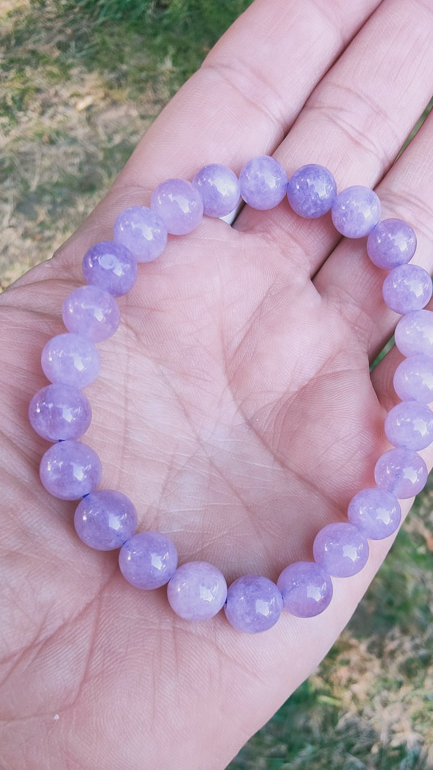 Bracelet en Améthyste lavande - perles de 8 mm - qualité 💎💎💎
