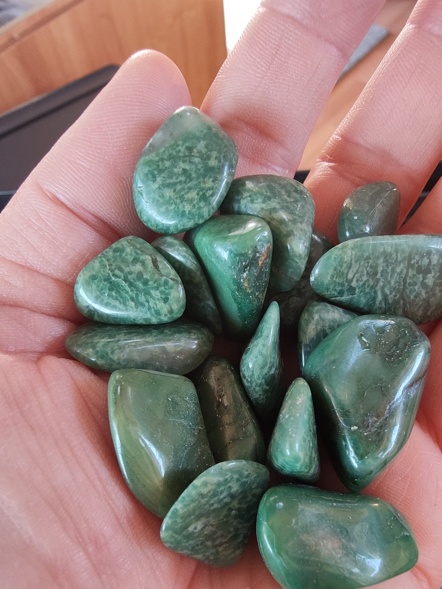 Budstone d'Afrique du Sud - Pierre roulée - Qualité A - Environ 20 mm