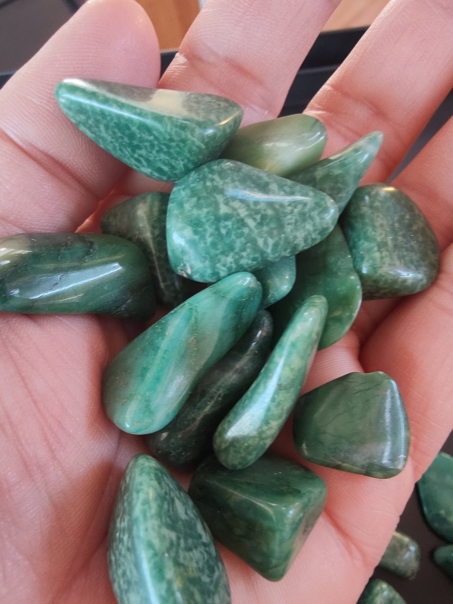Budstone d'Afrique du Sud - Pierre roulée - Qualité A - Environ 20 mm