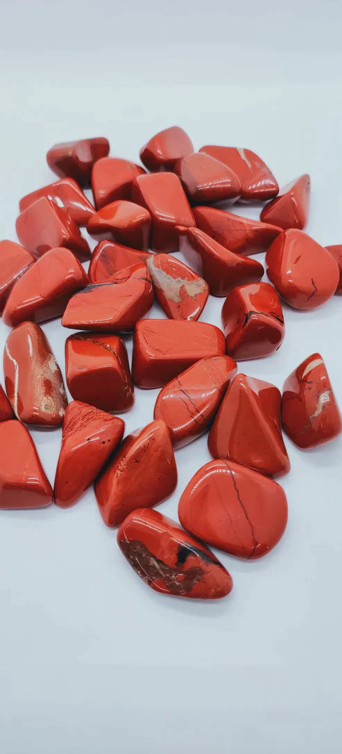 Jaspe rouge- Pierre roulée - Qualité A - Taille au choix