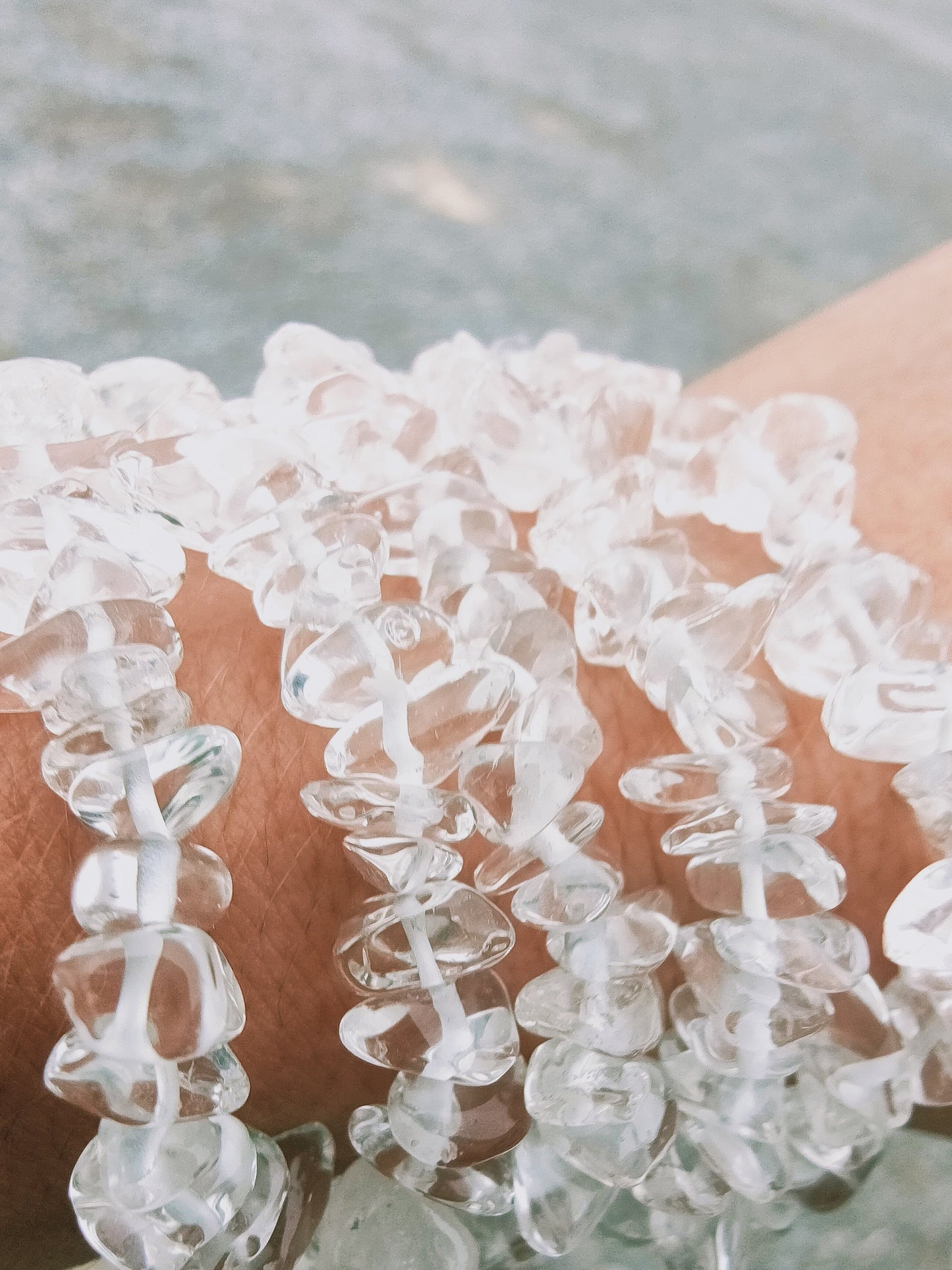 Bracelet baroque en Cristal de roche - qualité 💎💎💎💎