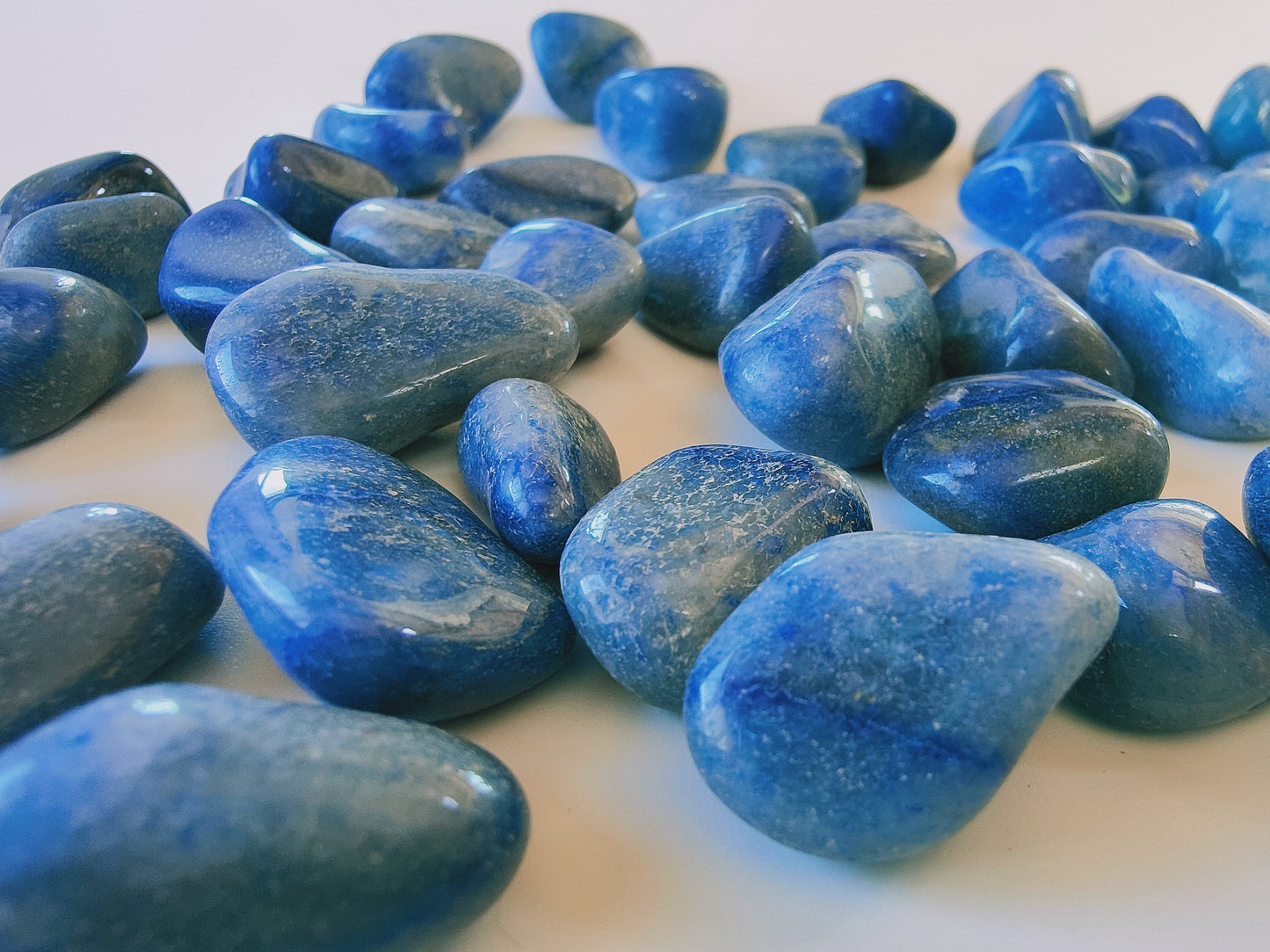 Quartz bleu - Pierre roulée - Taille au choix