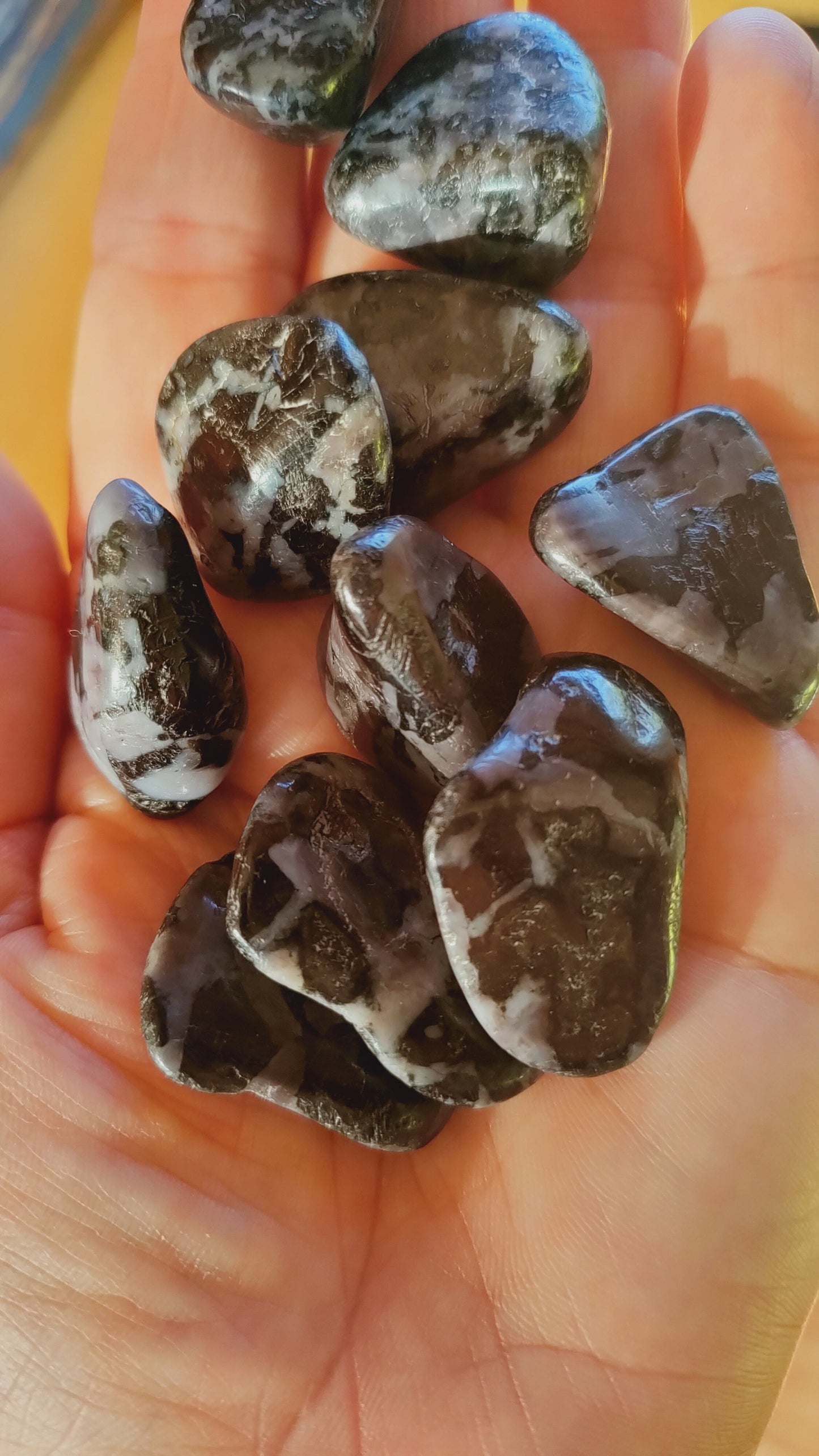 Gabbro - Pierre roulée - Qualité A - Taille au choix