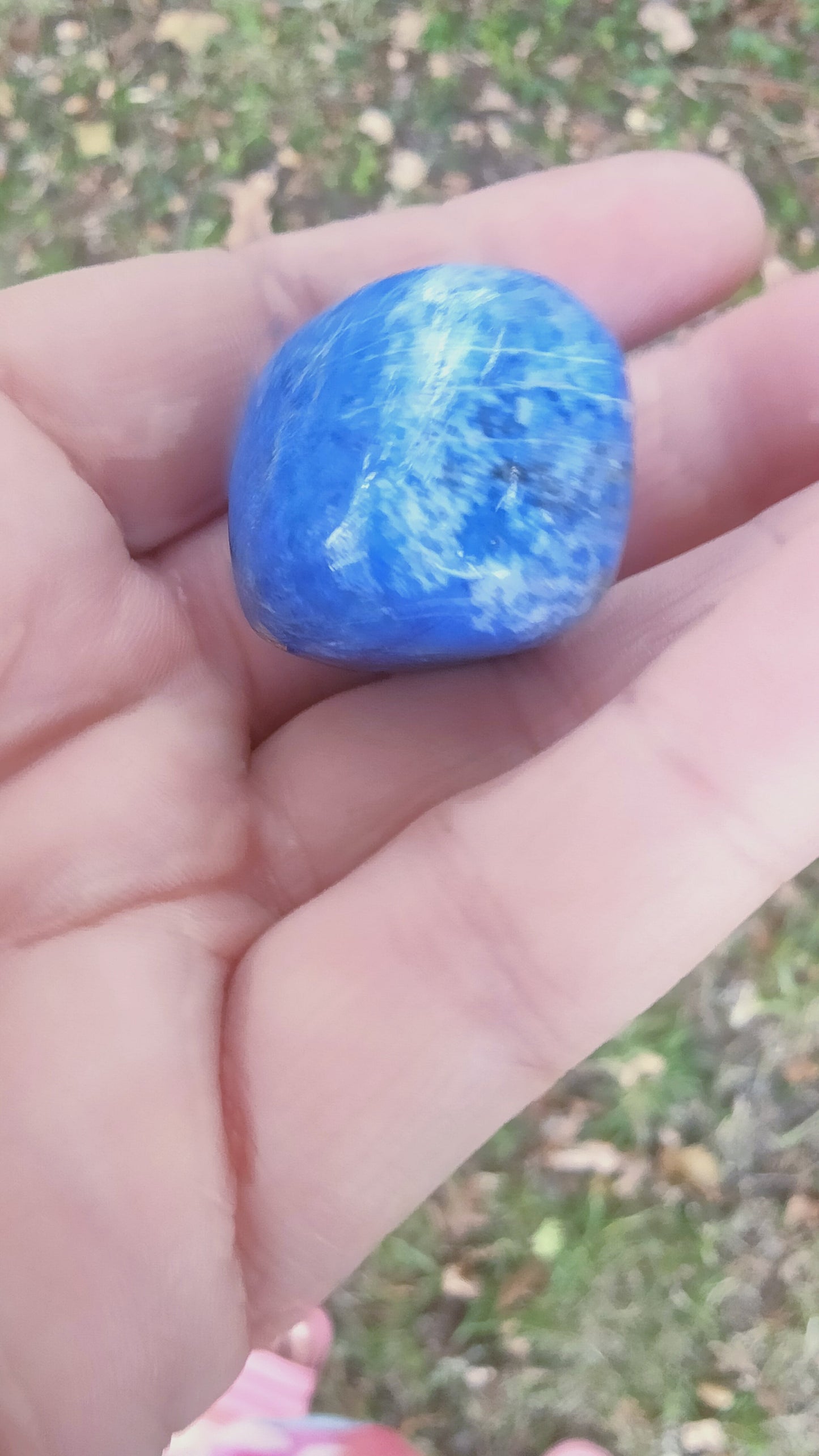 Lapis lazuli d'Afghanistan - 1 pierre roulée - belle qualité
