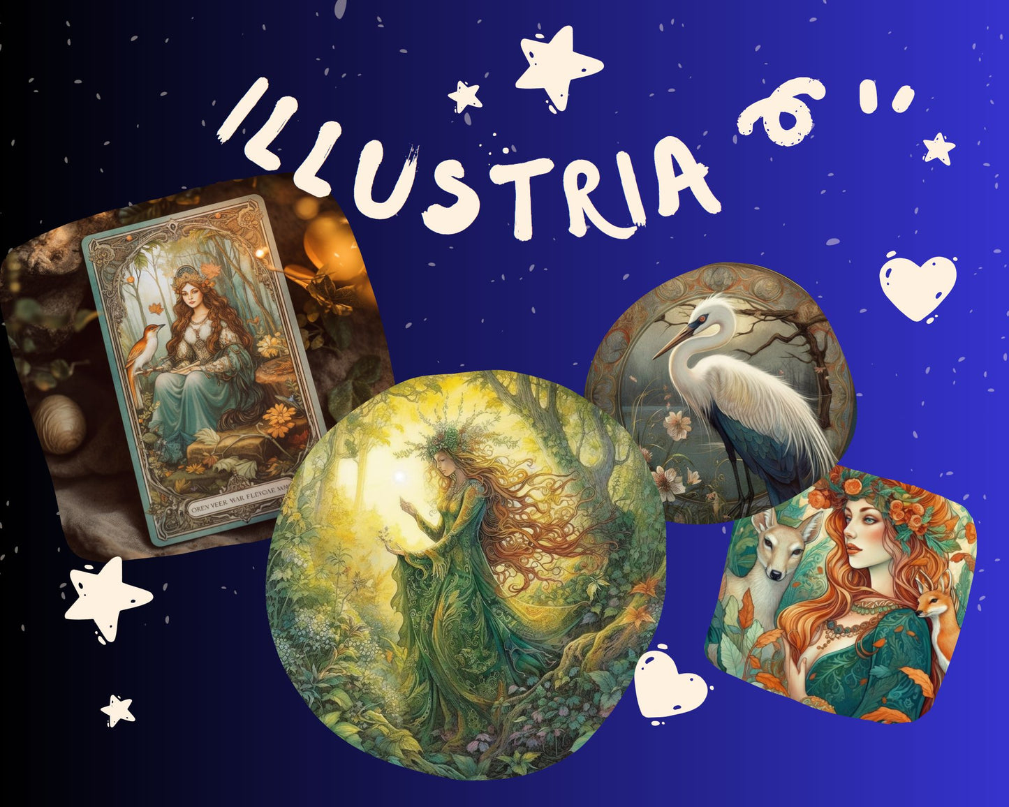 Pack de 42 illustrations pour la création de votre jeu de cartes ou livre