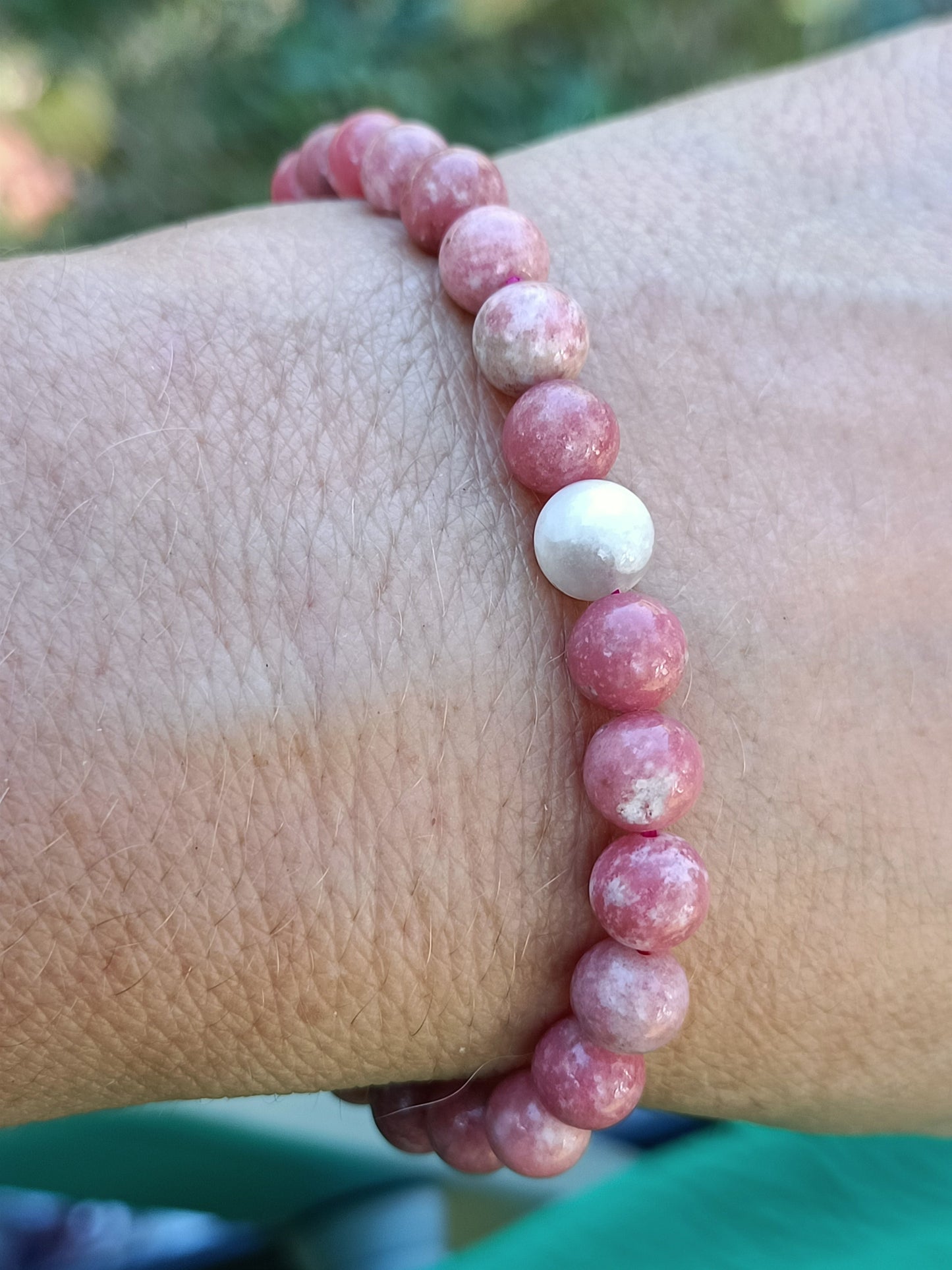 Bracelet en Thulite - perles de 6 mm - qualité 💎💎💎
