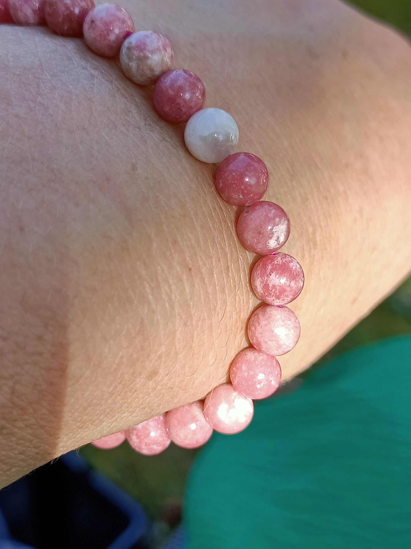 Bracelet en Thulite - perles de 6 mm - qualité 💎💎💎