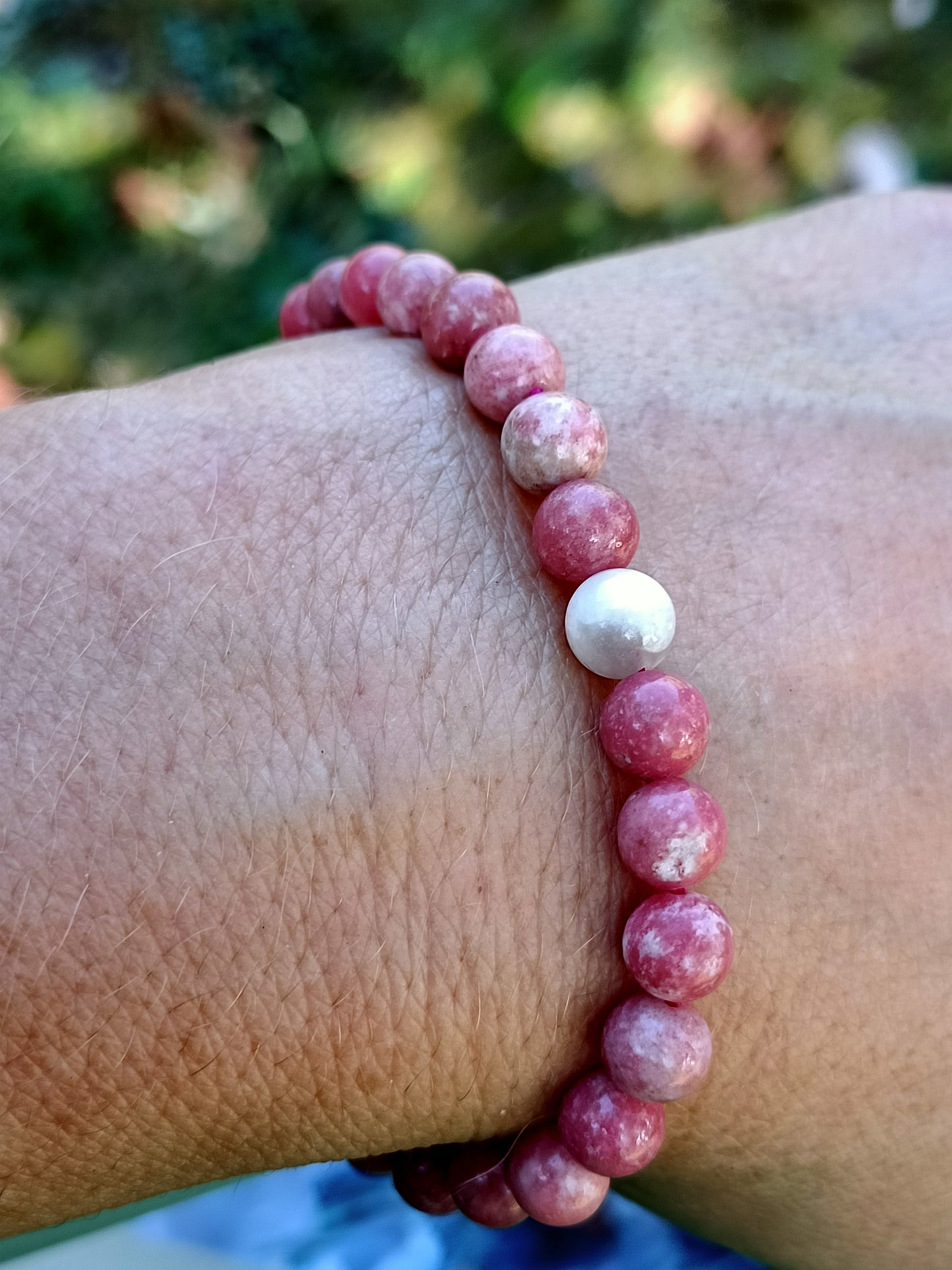 Bracelet en Thulite - perles de 6 mm - qualité 💎💎💎
