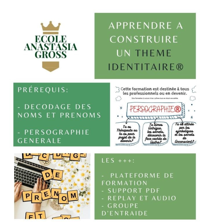 Formation CERTIFIANTE au Thème Identitaire® - Pré requis obligatoire