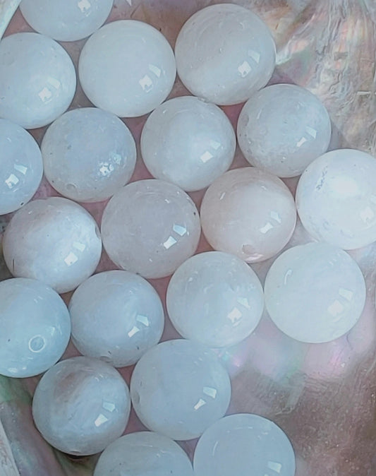 Perle en Labradorite blanche 10 mm - à l'unité