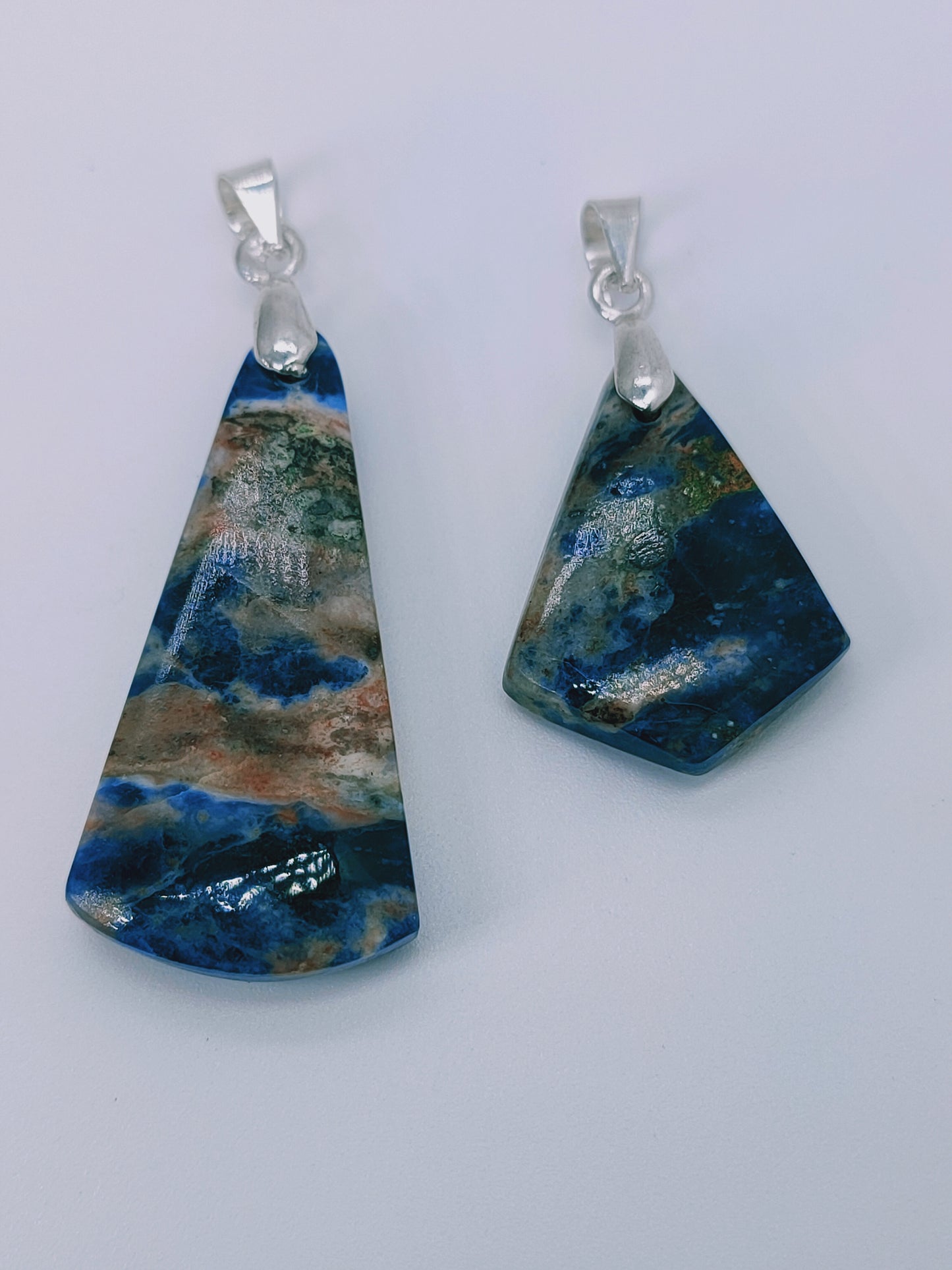 Bijoux de couple en Sodalite - 2 pendentifs