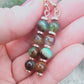Boucles d'oreille en Chrysoprase