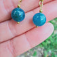 Perles de COLLECTION: Boucles d'oreille en Apatite