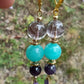 Perles de COLLECTION: Boucle d'oreille en Amethyste et Amazonite