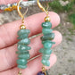 Boucles d'oreille en Améthyste et Aventurine verte