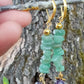 Boucles d'oreille en Améthyste et Aventurine verte