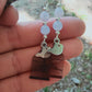 Boucles d'oreille en Calcédoine