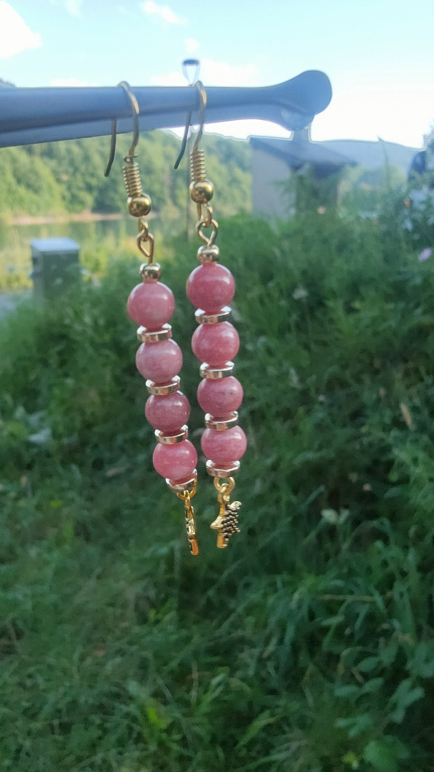 Boucles d'oreille en Thulite