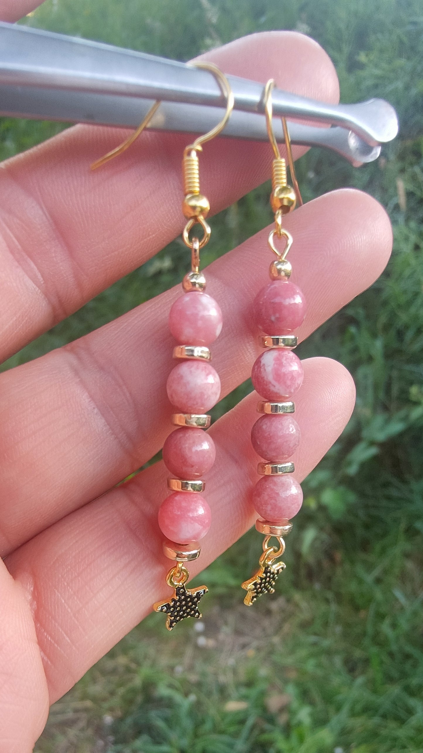 Boucles d'oreille en Thulite