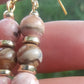 Boucles d'oreille en rhodochrosite