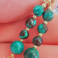 Boucles d'oreille en Chrysocolle du Congo