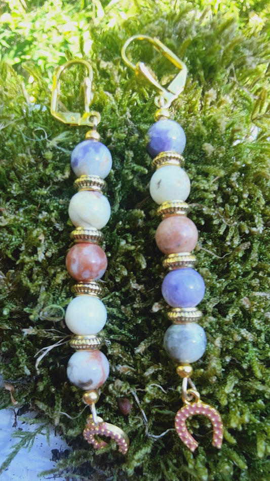 Boucles d'oreille en Tiffany stone