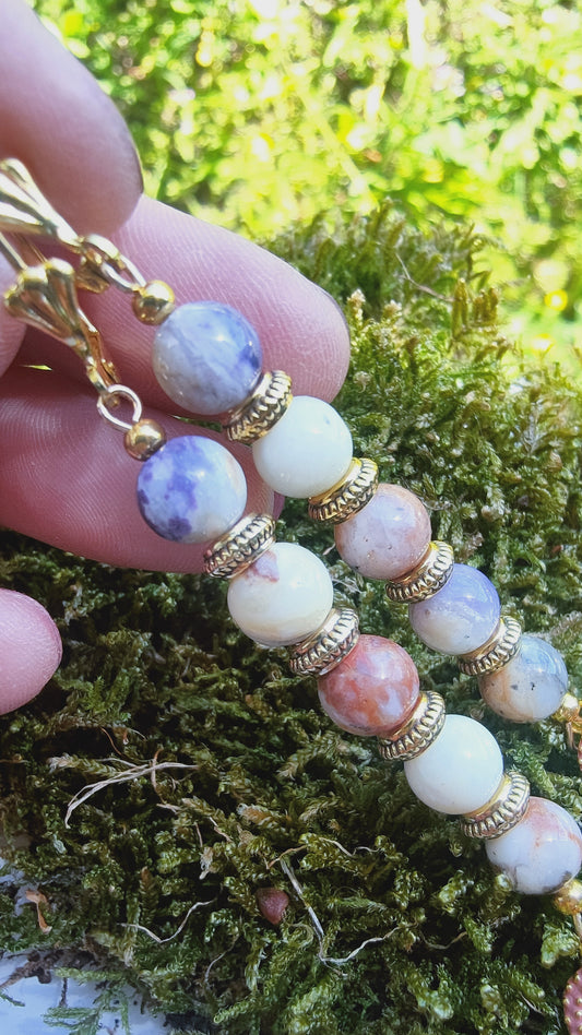 Boucles d'oreille en Tiffany stone