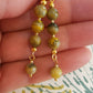 Boucles d'oreille en Jaspe Bumblebee