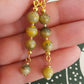 Boucles d'oreille en Jaspe Bumblebee
