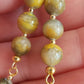 Boucles d'oreille en Jaspe Bumblebee