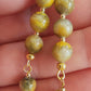 Boucles d'oreille en Jaspe Bumblebee
