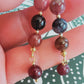 Qualité COLLECTION : Boucles  d'oreille en tourmaline multicolore