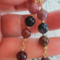 Qualité COLLECTION : Boucles  d'oreille en tourmaline multicolore