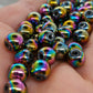 Perle en Hématite titanium 8 mm - à l'unité